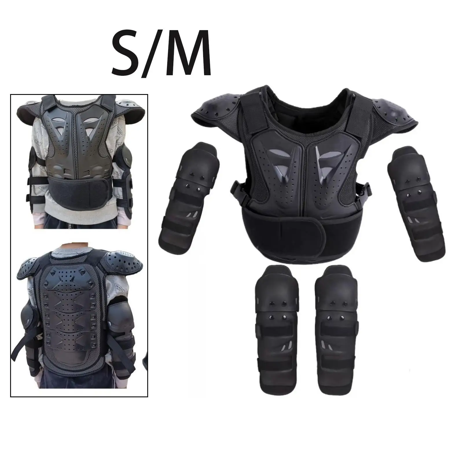 

Kids Motorcycle Armor and Knee Elbow Pads Comfortable Dirt Bike Gear for
