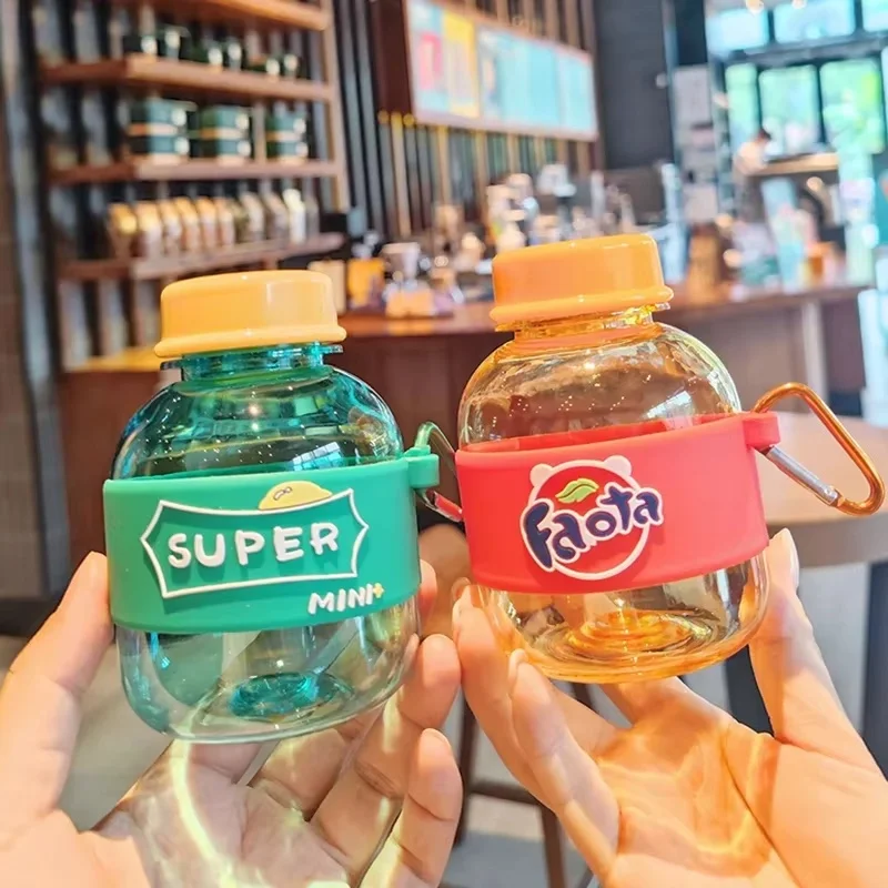 

Mini Water Bottle 330ml Cute Water Bottle For Girls INS Style Outdoor Portable Plastic Water Bottles Creative Gifts For Friends