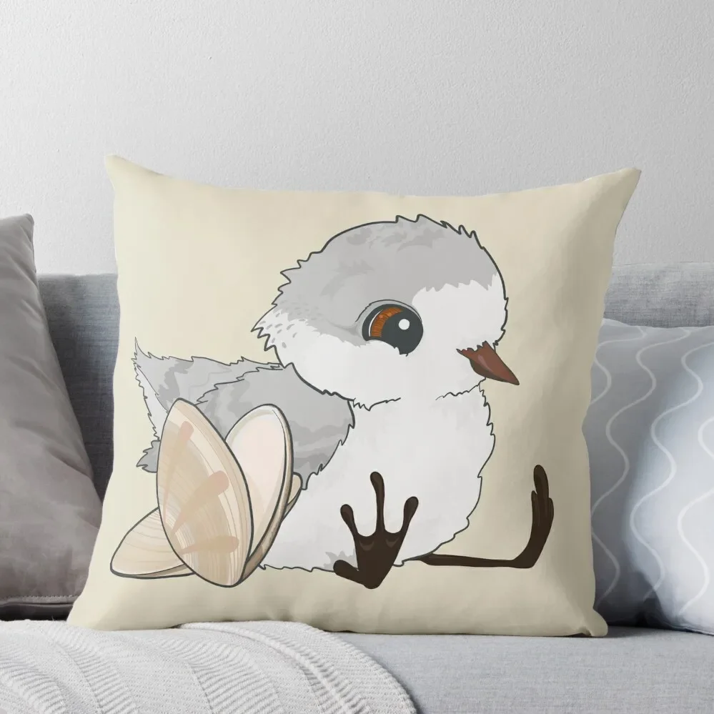 Piper - Baby Sandpiper with Shells Throw Pillow Pillow Case Sofas Covers Elastic Cover For Sofa Christmas Pillow Covers