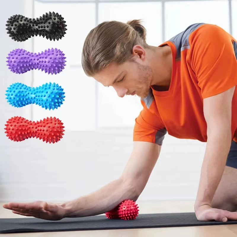 Peanut Massage Spiky Ball Training Muscle Pain Stress Foot Massager Relaxation Myofascial Balls For Plantar Trigger