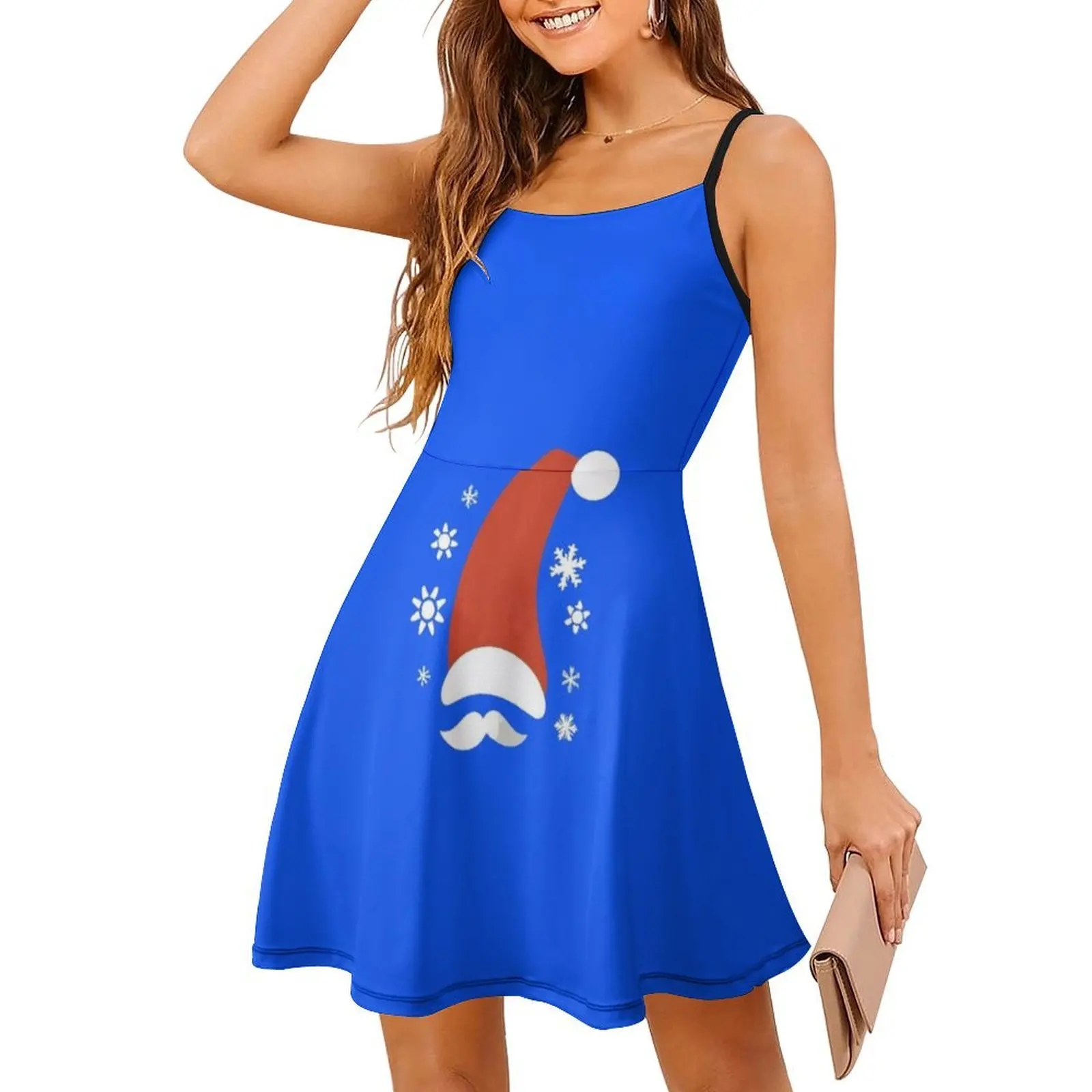 فستان سانتا بوهو أنيق غير مرئي أنيق لحفلات الزفاف على الشاطئ وخلفية سائلة مجردة فستان مموج ناعم #3