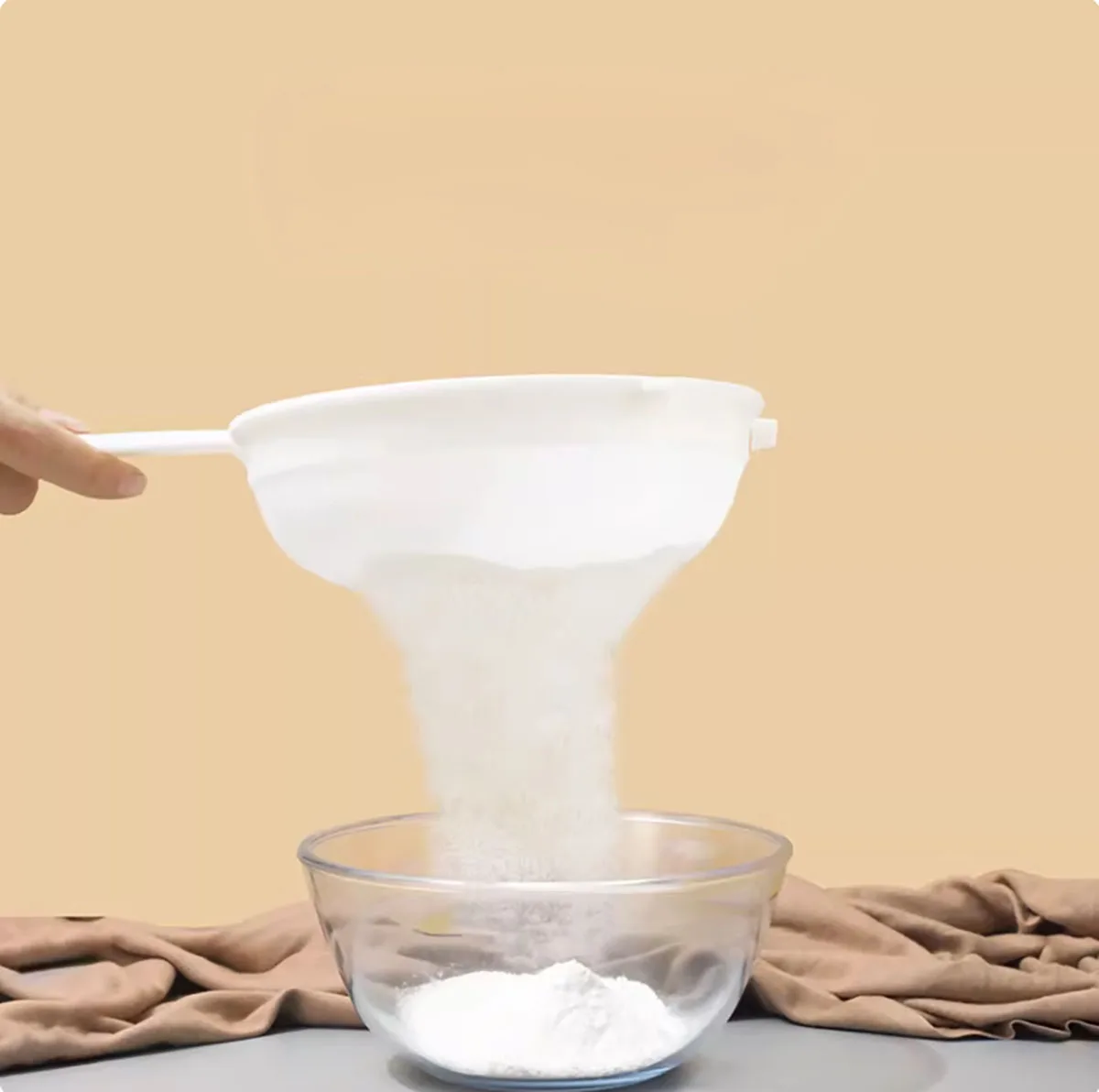 Colander, escape, dregs · medicine strainer, plastic nylon mesh, 40 mesh, flour sieve mesh