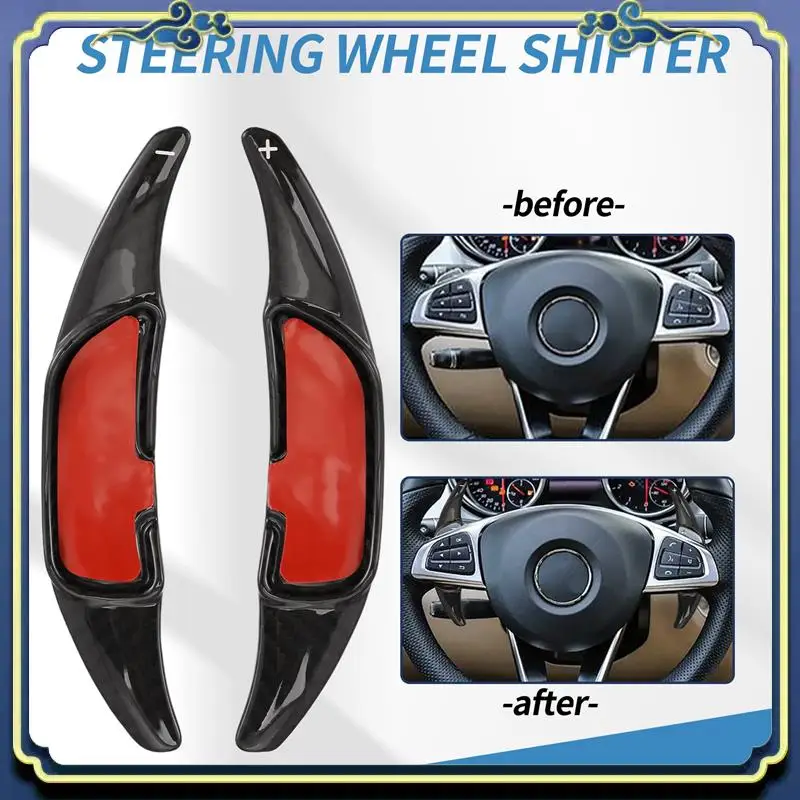 

AU16-Carbon Fiber Car Steering Wheel Shifter Paddle For Mercedes Benz AMG C63 W205 E63 W213 C43 A45 G63 S63 GLA45 GLS63