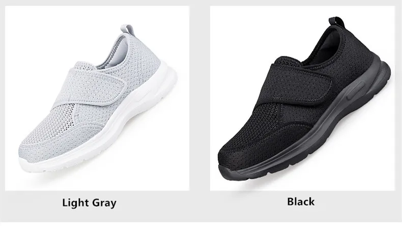 Damen-Sneaker für Orthopädie, Breite Füße, Geschwollene Füße, Geh- und Freizeitschuhe, Daumenkorrektur, Verstellbar, Bequem, Diabetiker-Barfußschuhe – Detail 4