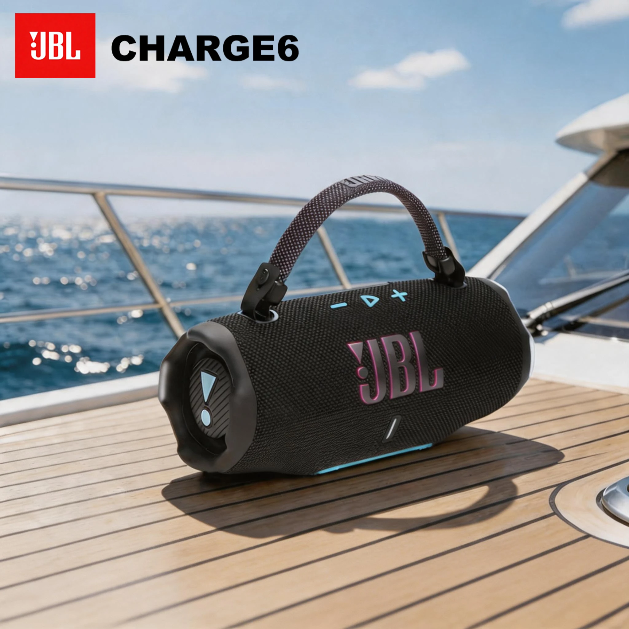 JBL Charge6 Portable Bluetooth Speaker Built-in Power Bank IP67 Waterproof 20H Playtime for Camping Hiking Outdoor Party