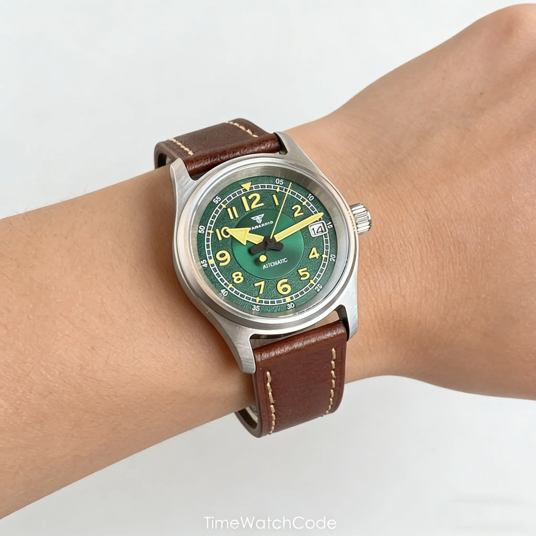 

Tandorio Diving Pilot Watches for Men Field Watch 36mm 200m Waterproof NH35A Automatic Movement Mechanical Sapphire Luminous
