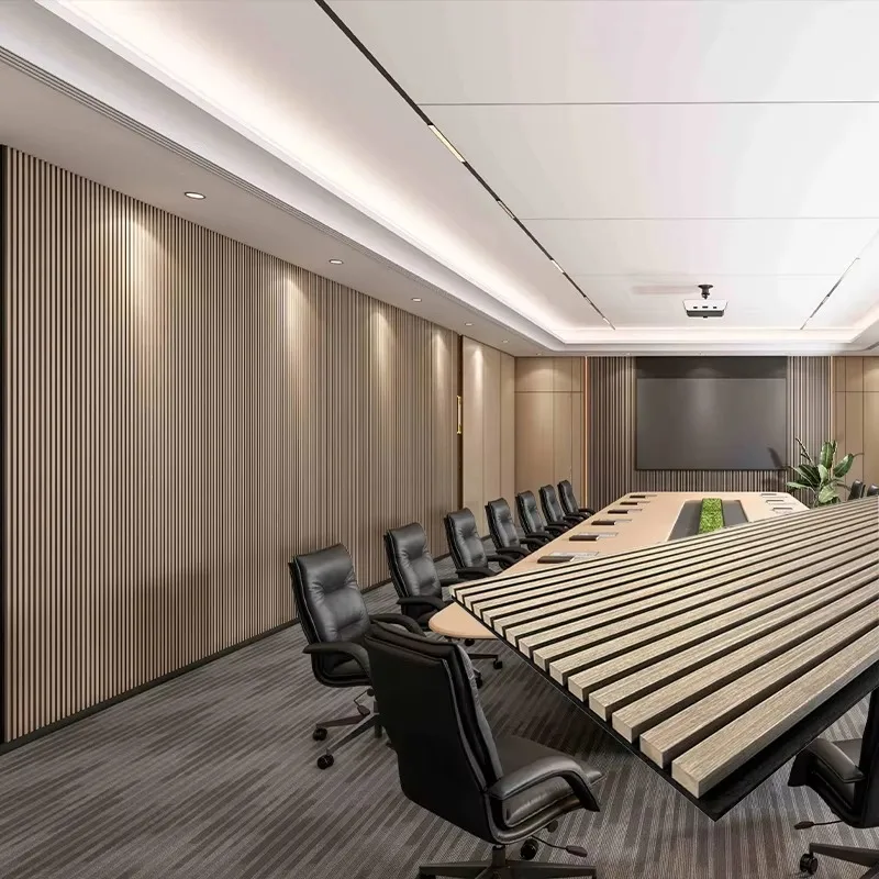 

Деревянные звукоизоляционные стеновые панели, высококачественный современный декор интерьера, акустические панели из МДФ