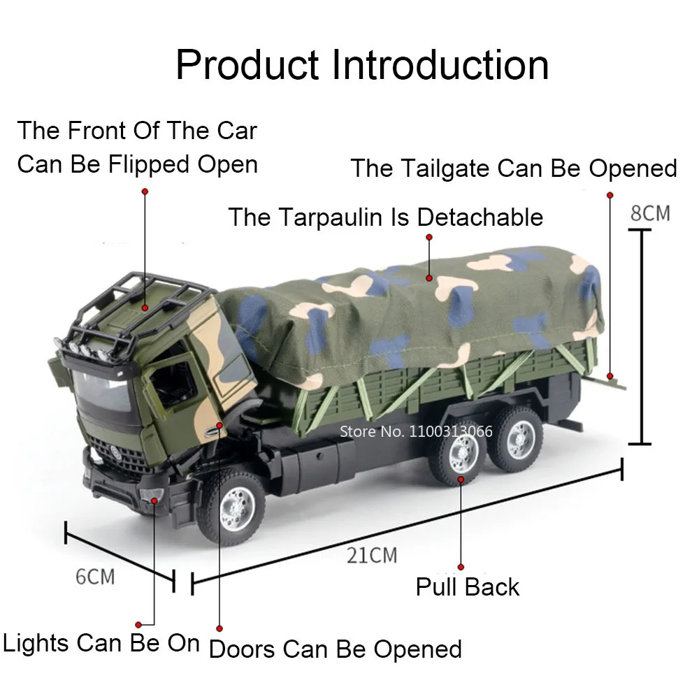 1:35 FL-10A modelos em miniatura carros brinquedos roda puxar para trás portas abertas míssil militar veículos transporte caminhão modelo decoração de casa