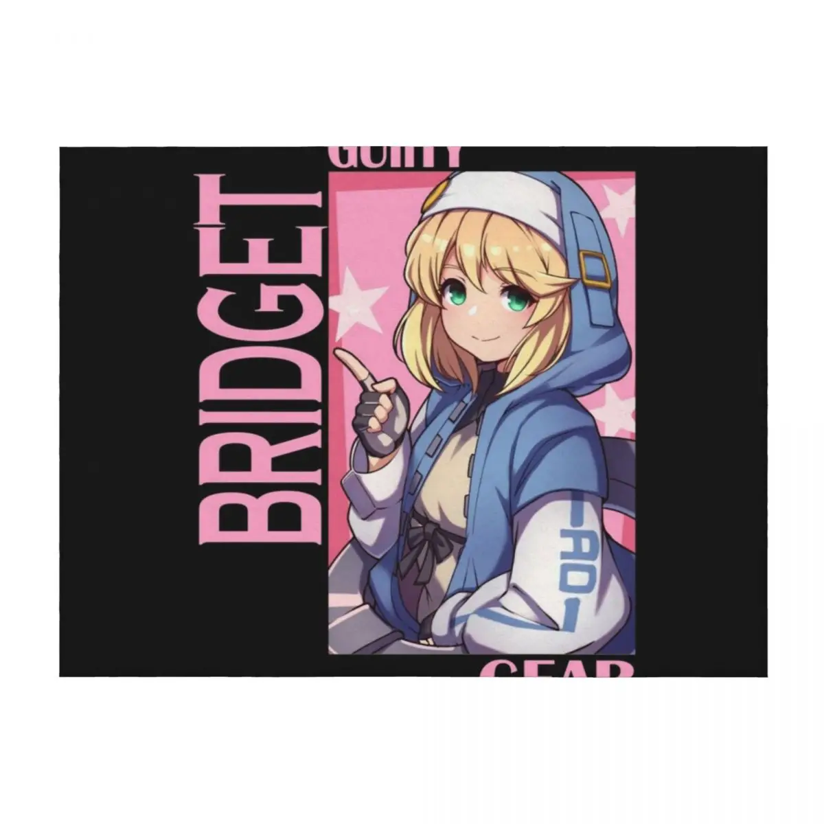 

Guilty Gear Bridget Throw Blanket valentine gift ideas Luxury Nap Blankets