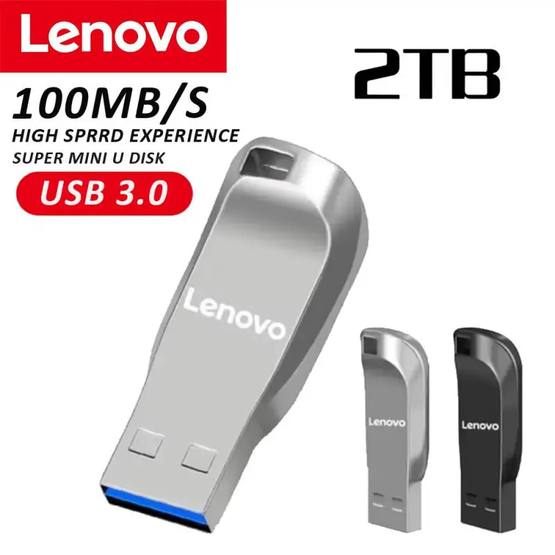 

Флэш-накопители Lenovo, флэш-накопители Usb 3,0 Mini, высокоскоростной металлический флеш-накопитель 1 ТБ, 128 ГБ, портативный накопитель, водонепроницаемая память, U-диск