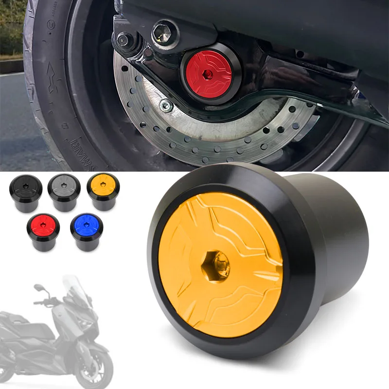 

Motorcycle Rear Axle Fork Cap Nut Cover Wheel Axle Slider Screw Decoration For X-MAX XMAX 125 250 XMAX 300 400 XMAX300