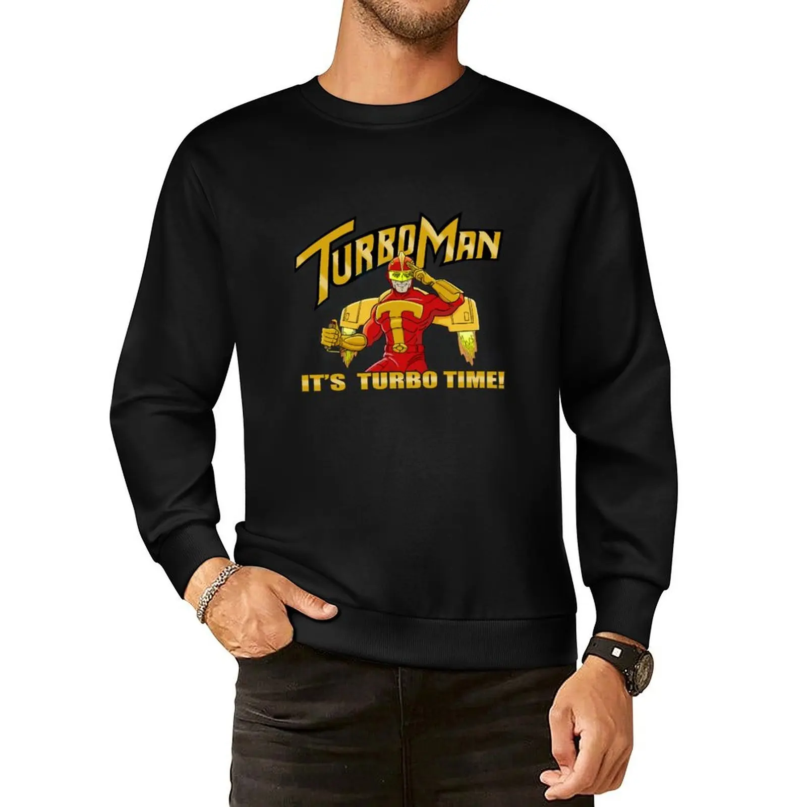 

It's Turbo Time!!! Pullover Hoodie men's autumn clothes korean style clothes men's sweat-shirt graphic sweatshirts