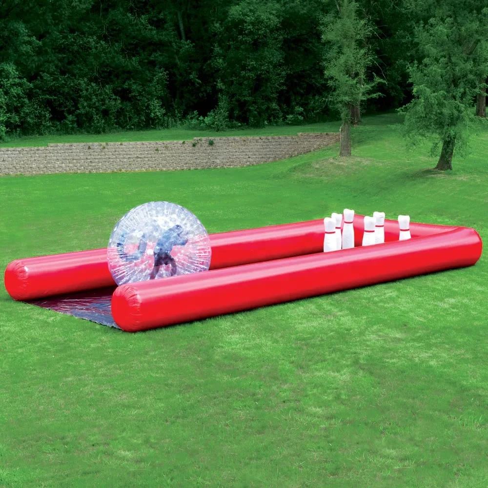 2026 Most Popular Inflatable Bowling Game Human Bowling Track With Zorb Ball With Customized Design