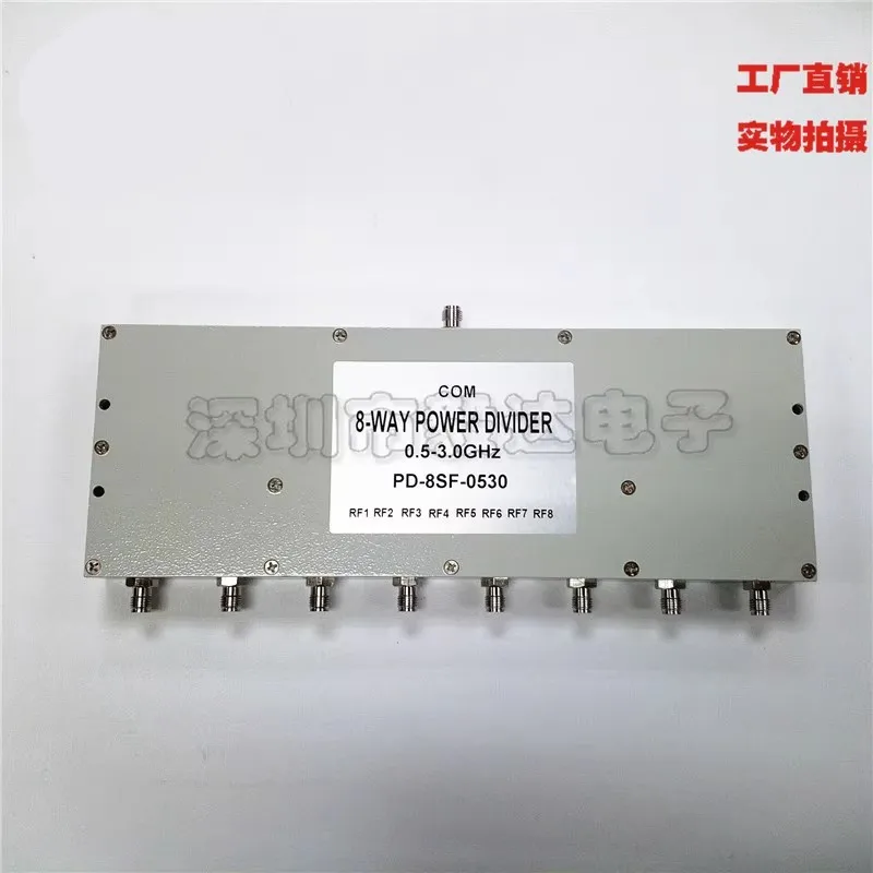 SMA female eight power divider 0.53G500-3000M3G4GPS test SMA power divider one to eight power divider