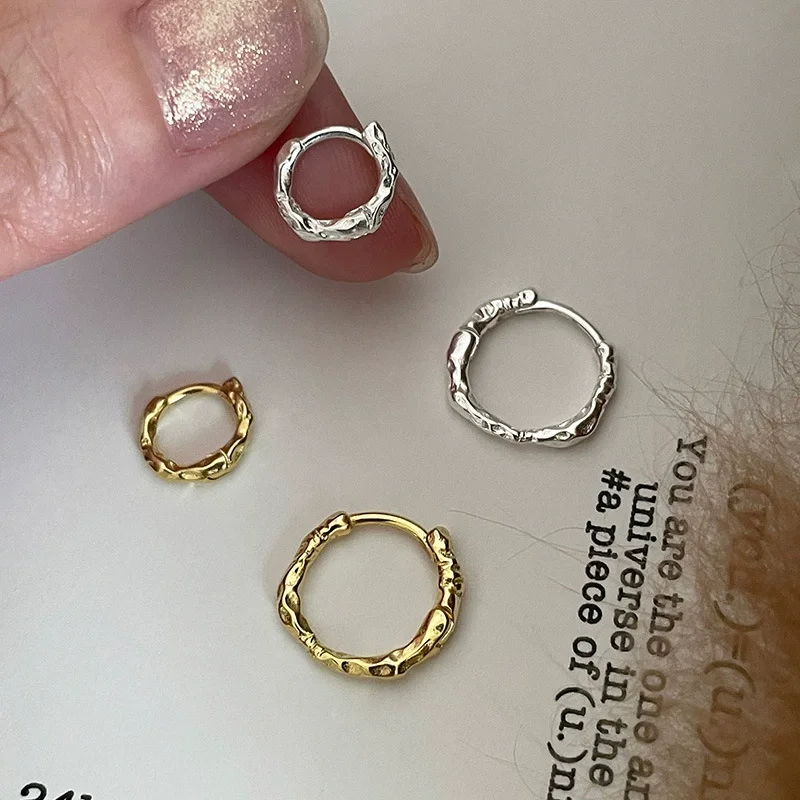 

925 Sterling Silver Hoops Earrings for Women Elegant Minimalist Round Circle Drop Earrings Design Party Wedding Jewelry Gifts