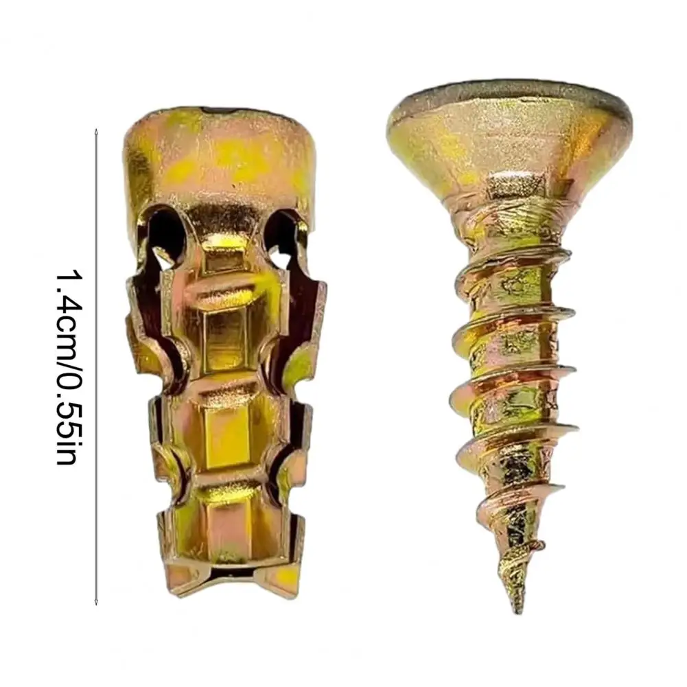 

10/30/50/100Pcs Cabinet Hinge Repair Screws Anti-sag Cabinet Hinge Screws for Wood Tile Concrete Walls Drywall