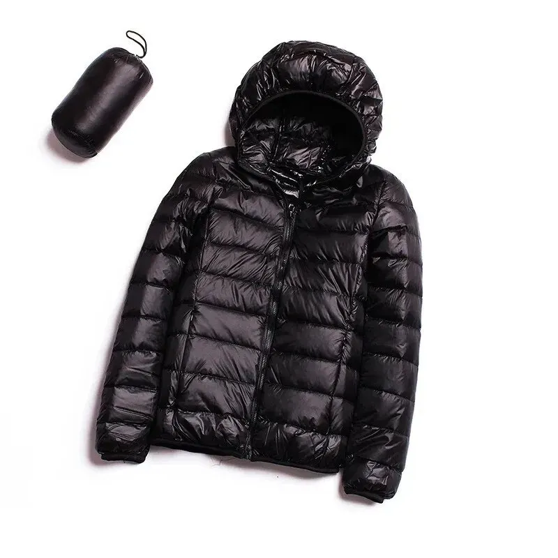 Women\'s Puffer Coat Winter Hooded 2023 Fashion Glossy Waterproof Loose Thicken Warm Down Cotton Jacket Outwear S-3XL