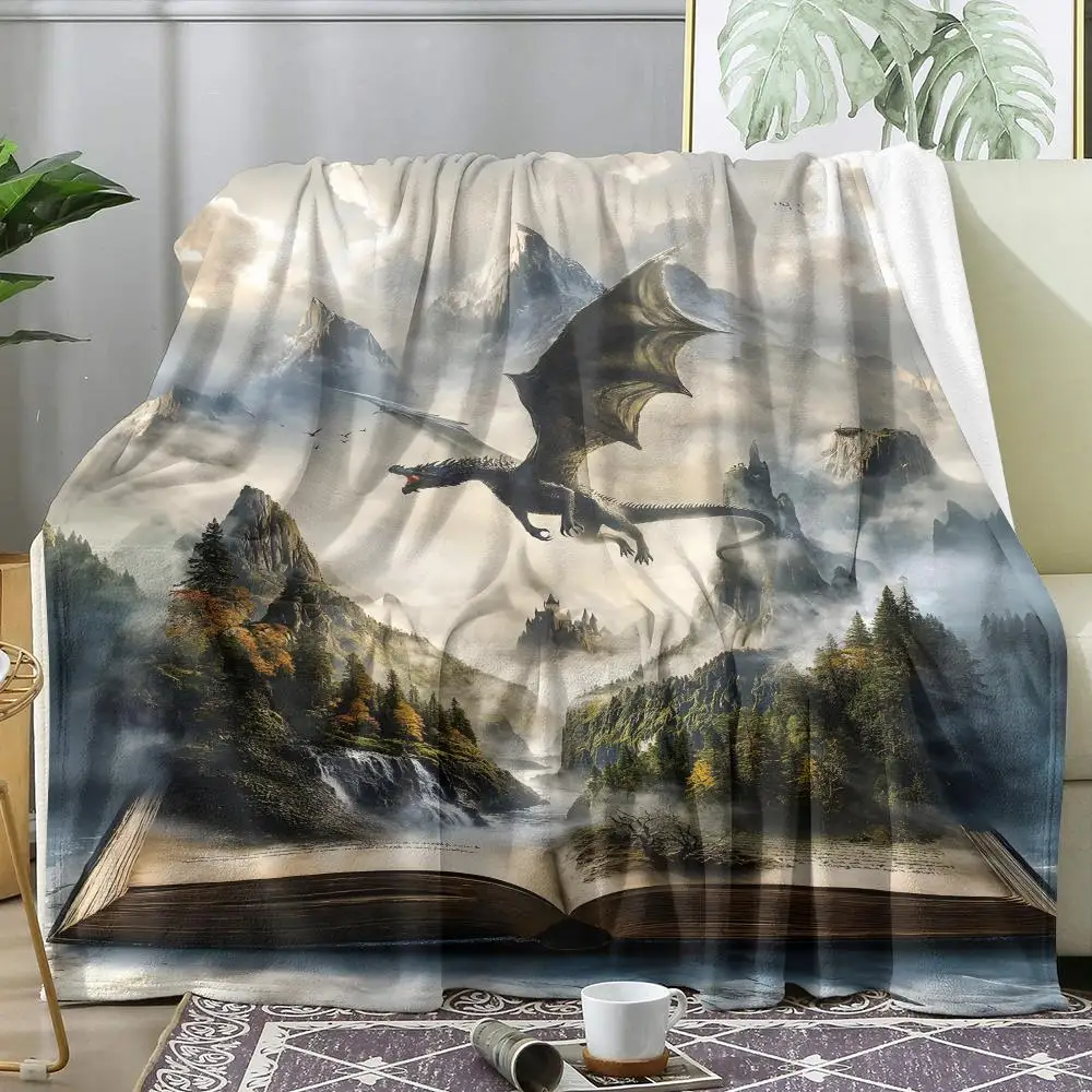 

The Chronicle of Legends Throw Soft Flannel AC Blanket Lightweight Summer Nap Throw Cozy Blanket for Sofa Bed Travel Home