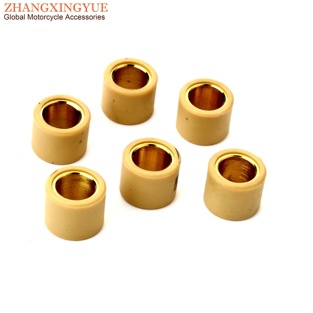 6PC Variator Roller 13g Weights 21x17mm For Vespa Granturismo 125 200 Gts Gtv 250cc 300cc 849480