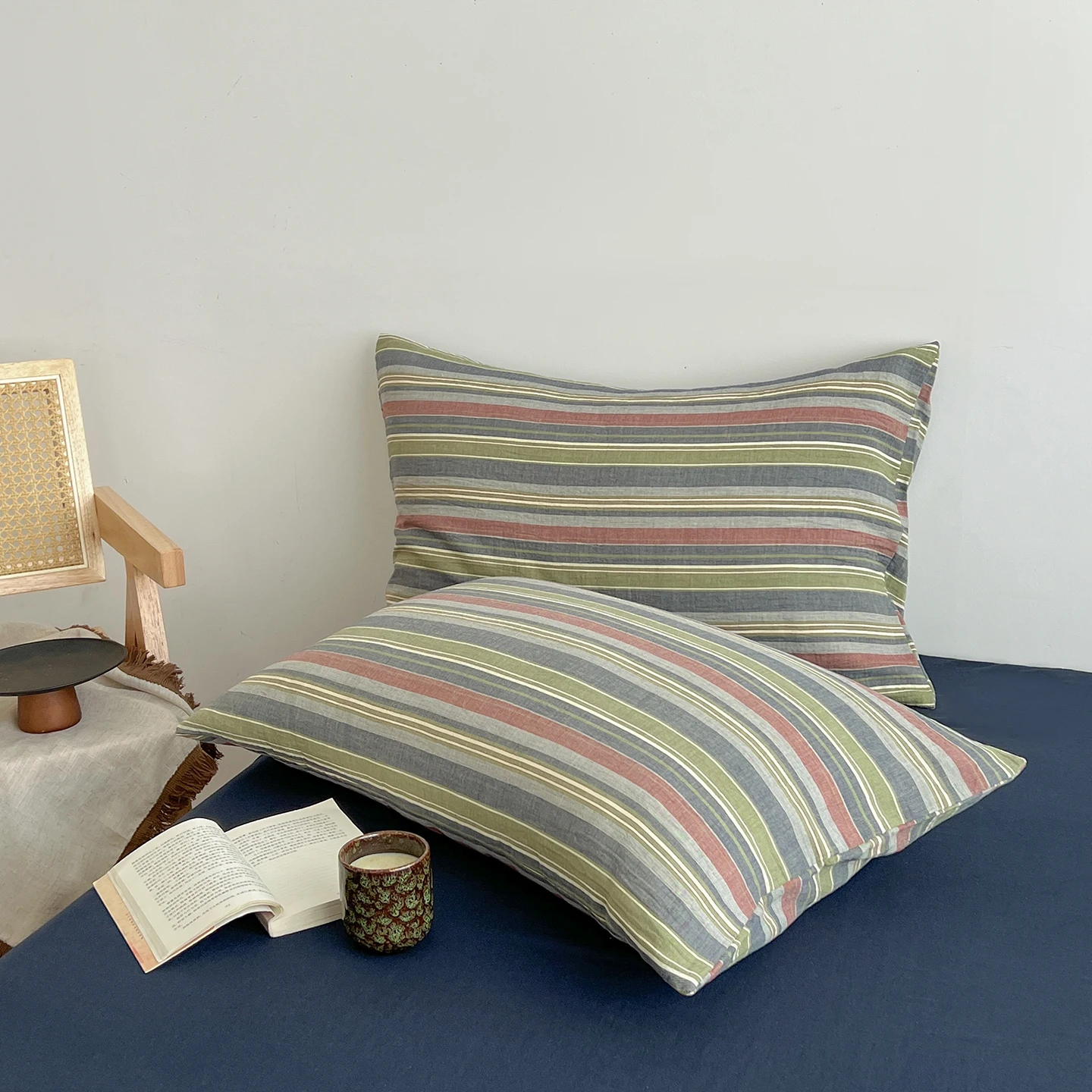 Niedliche Bettwäsche im koreanischen Stil für Mädchen Bettwäsche neue haut freundliche frische Flora gedruckt gewaschene Baumwolle Bett bezug Set – Detail 6