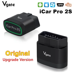 New Vgate iCar Pro 2S ELM327 Bluetooth for Android/IOS/PC OBD2 Car Diagnostic Tool ELM327 V2.3 Upgraded OBD2 Auto Scanner