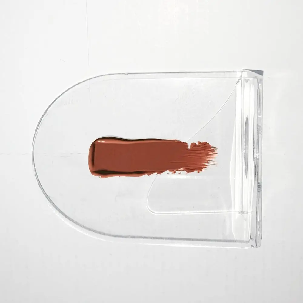 Acrylic Transparent Palette Reusable Portable Paint Palette Handheld Heart-shaped Foundation Mixing Palette Makeup Tools