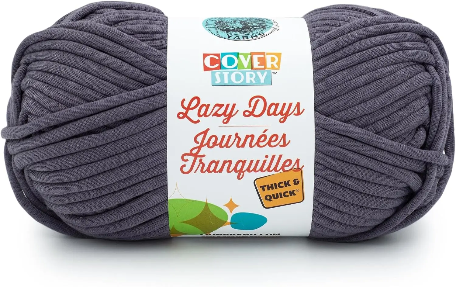 

Super Bulky Yarn for Knitting and Crocheting, 8.8 oz 125 yd, Soft Polyester Blanket Yarn, Pewter