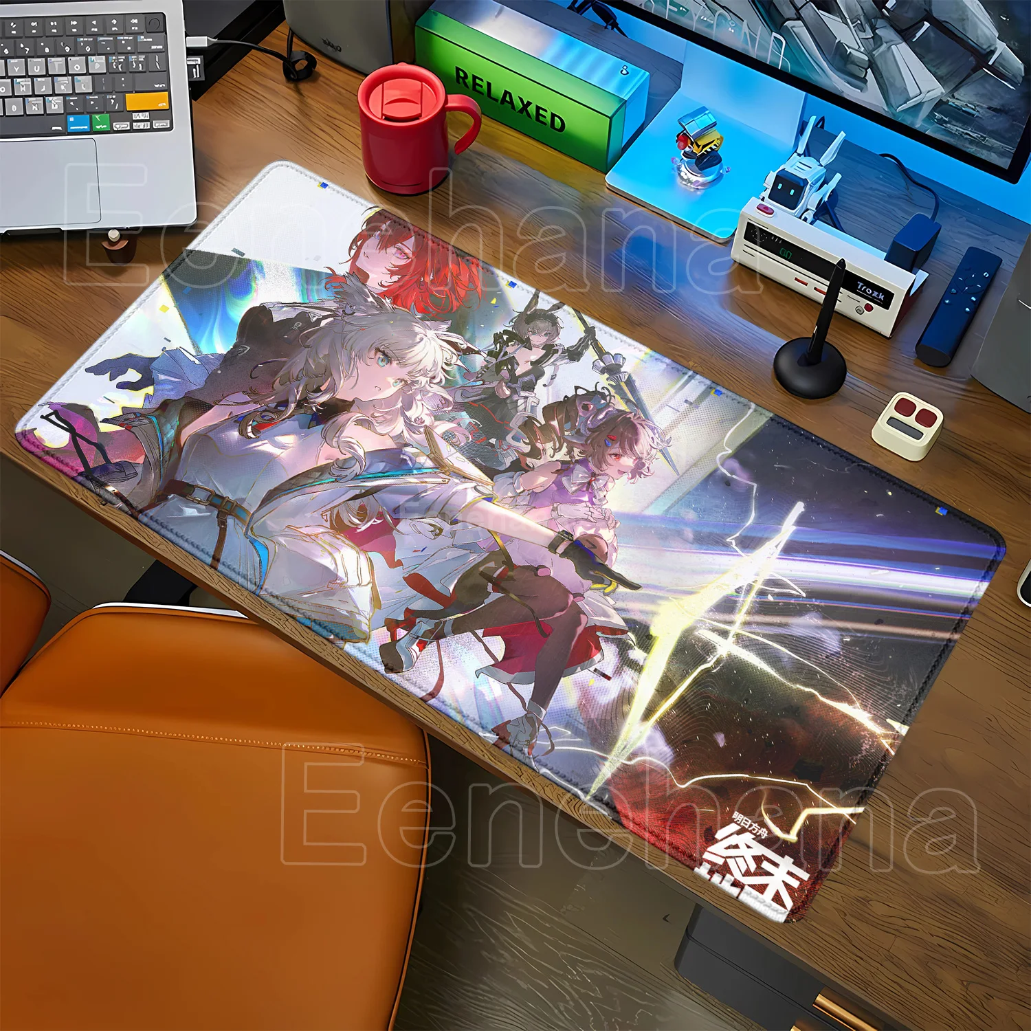 Arknights Endfield Yvonne Mouse Pad Gaming Non-slip Rubber Gaming Large 900X400cm Mousepad HD Printing Desk Mat Office Mouse Mat