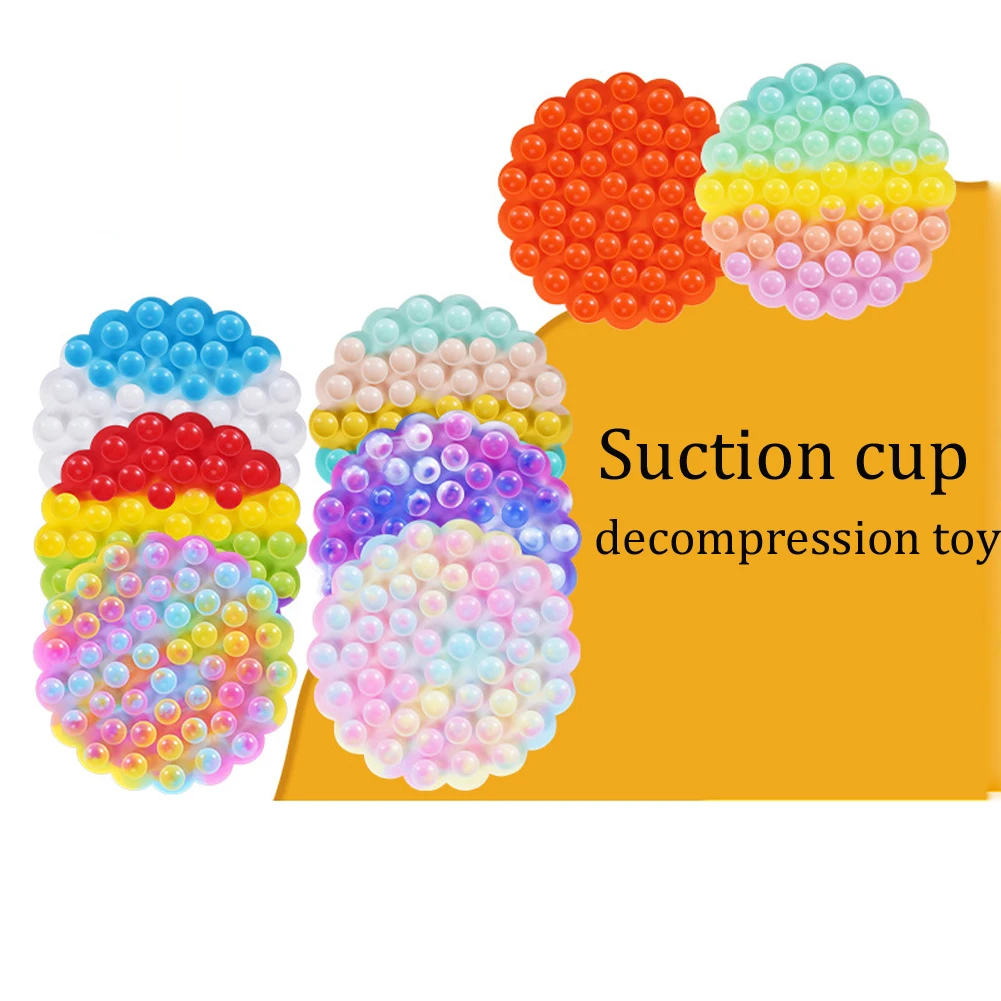 Suction Cup Square Pat Pat Silicone Sheet Squidopop Fidger Toy Children Stress Relief Squeeze Toy Antistress Soft Squishy toy