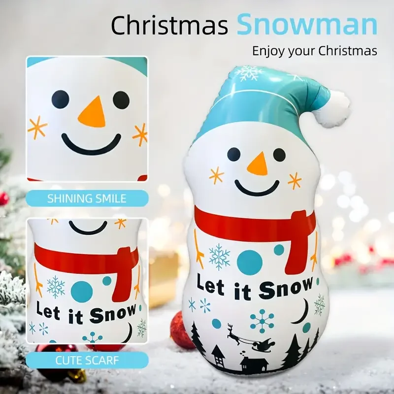 Weihnachtsschneemann alter Mann Weihnachtsmann Spielzeugbecher, Festival-Party-Dekoration, aufblasbarer Becher