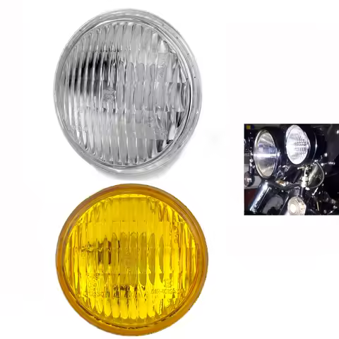 4.5Inch Motorcycle Glass Lens Multi Reflective Insert Headlights Glass Head Light Globes For Harley Dyna Softail Sportster XL883