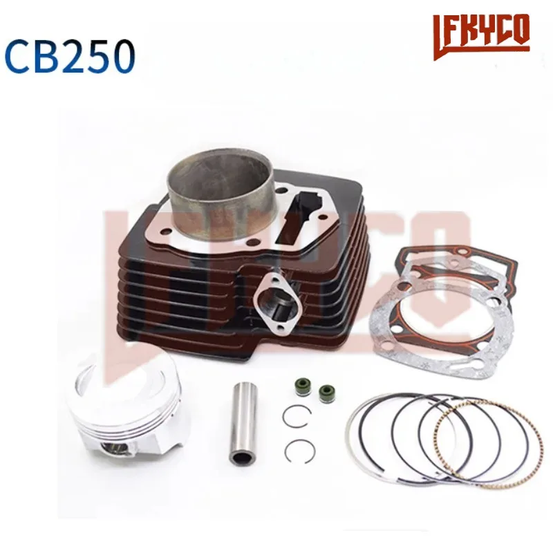 Zestaw cylindrów motocyklowych 250CC do ZongShen 250 Honda CB250 250cc 69 mm Pierścienie tłokowe Narzędzie Dirt Bike 4-suwowy silnik Części zamienne