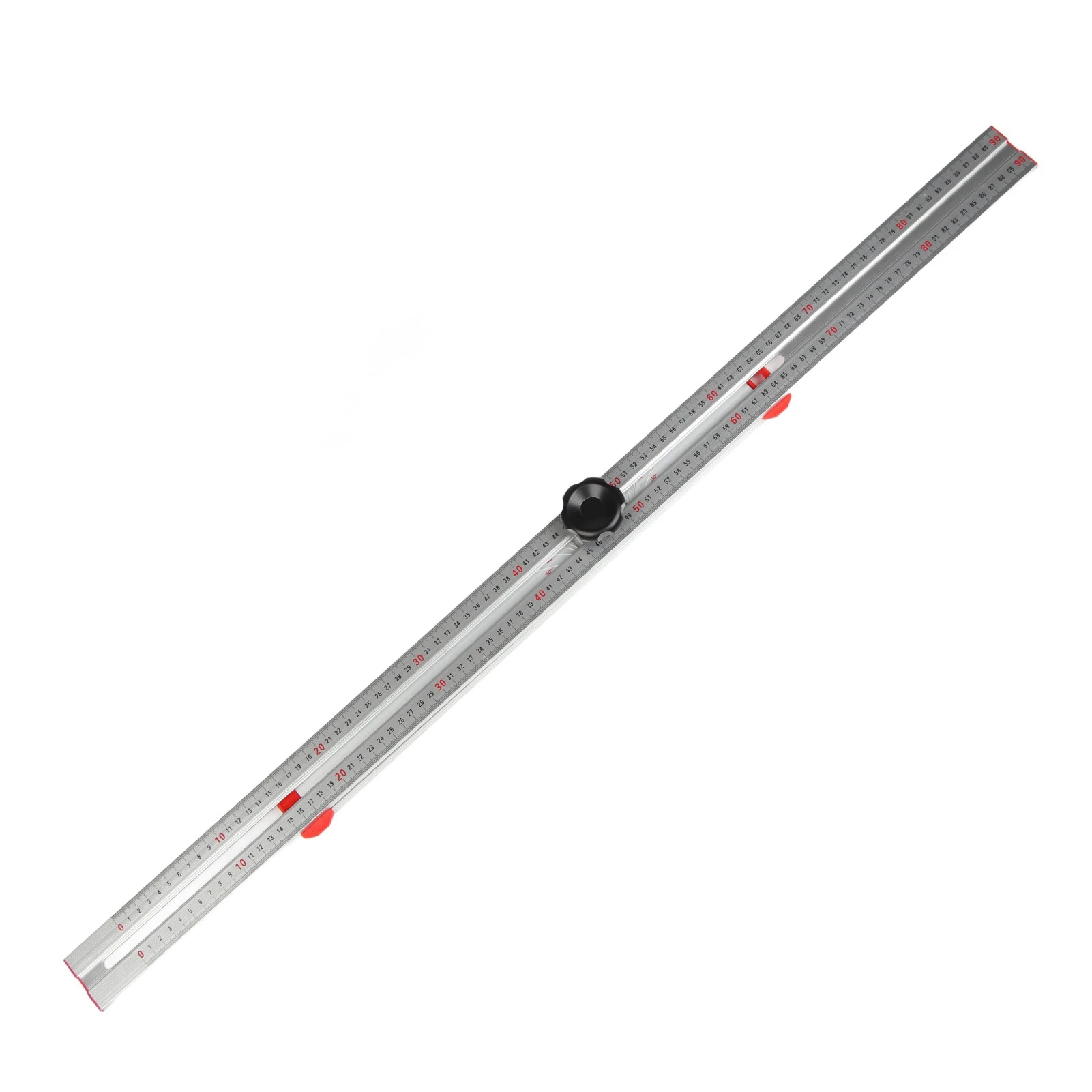 T  Ruler Easy To Read Metal T  Ruler Wear Resistant Aluminum Alloy  Clear Scales Labor Saving for Crafting