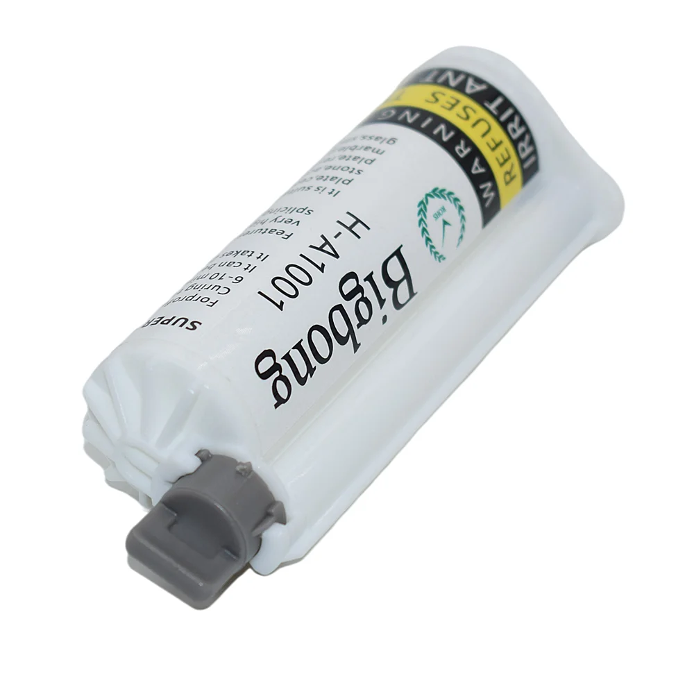 

50ml White AB Glues 10:1 Caulk Adhesives Two-Component Strong Adhesive for 50ml AB Glue Gun Dispenser 10:1 Manual Caulking Guns