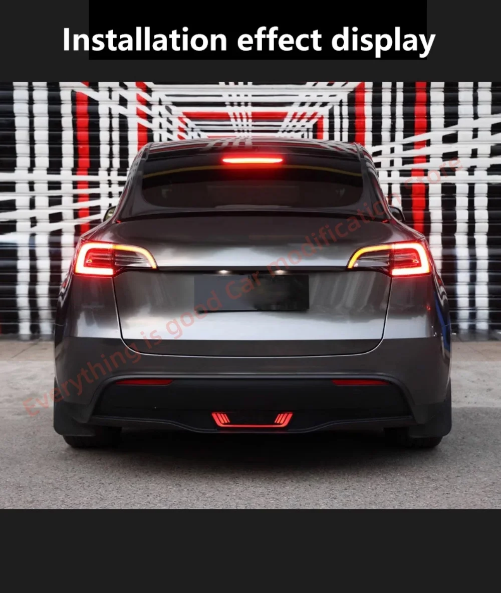 For Model Y 2021-2023 pilot lights Automotive lamps upgrade Car accessories warning lights matte pure black decorative lights
