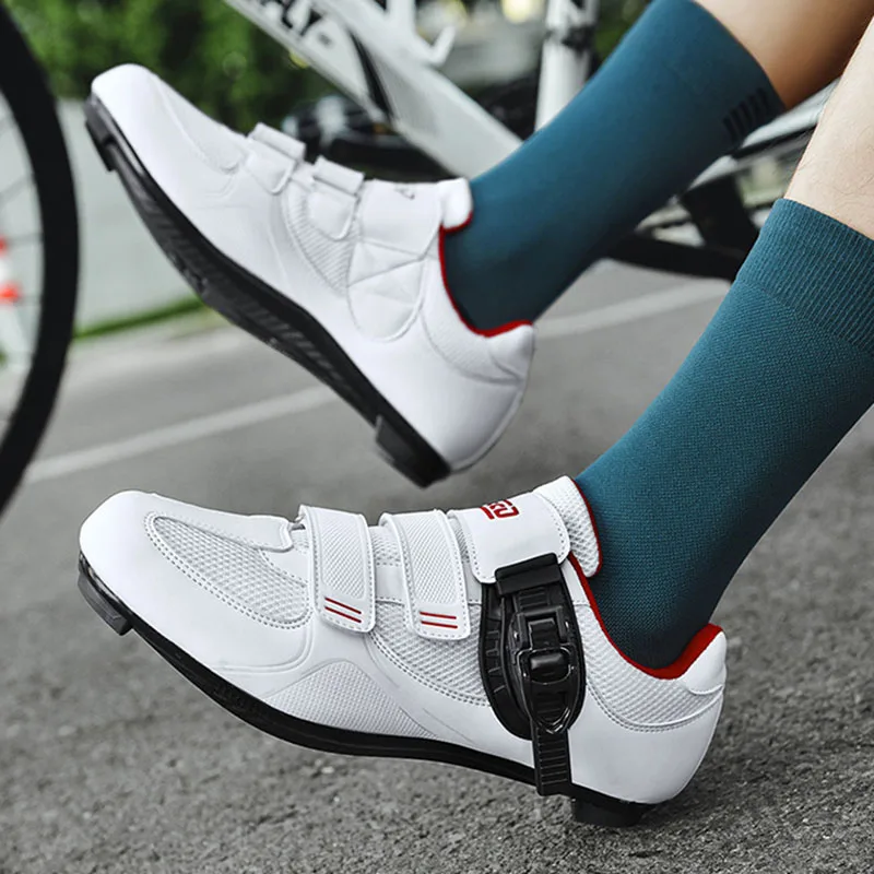 Men Sport Road Bike Sneaker New Cycling Boots Flat Racing Speed Sneakers Trail Mountain Bicycle Footwear Pedal Cycling Shoes