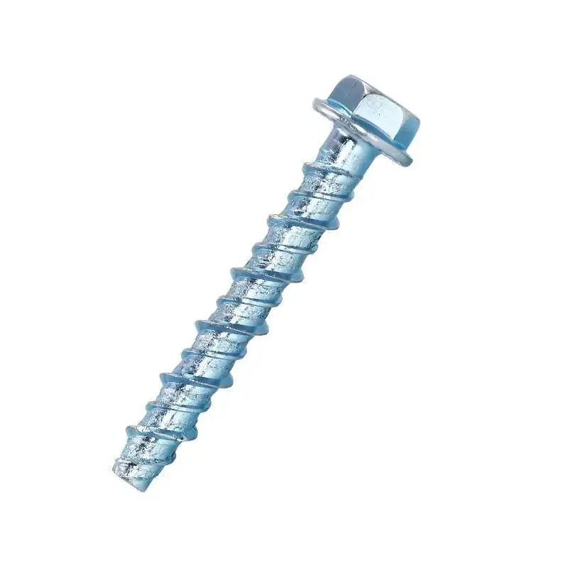 10Pcs Self Tapping Screws Set Hexagonal Self Cutting Anchor Bolt Concrete Cement Self-cutting Screw Expansion Nail Screws Kit M6