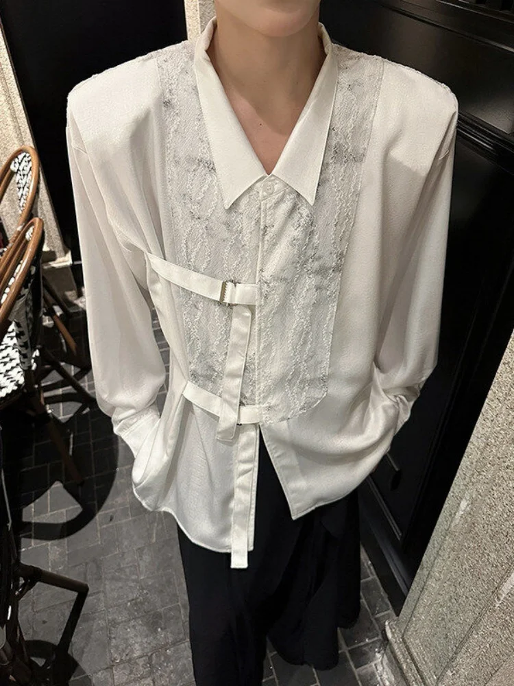 

Ice Silk Long Sve irt Men's Loose Fit Summer Thin Sle Chinese Design Trendy Outerwear Casual Haome irt Coat