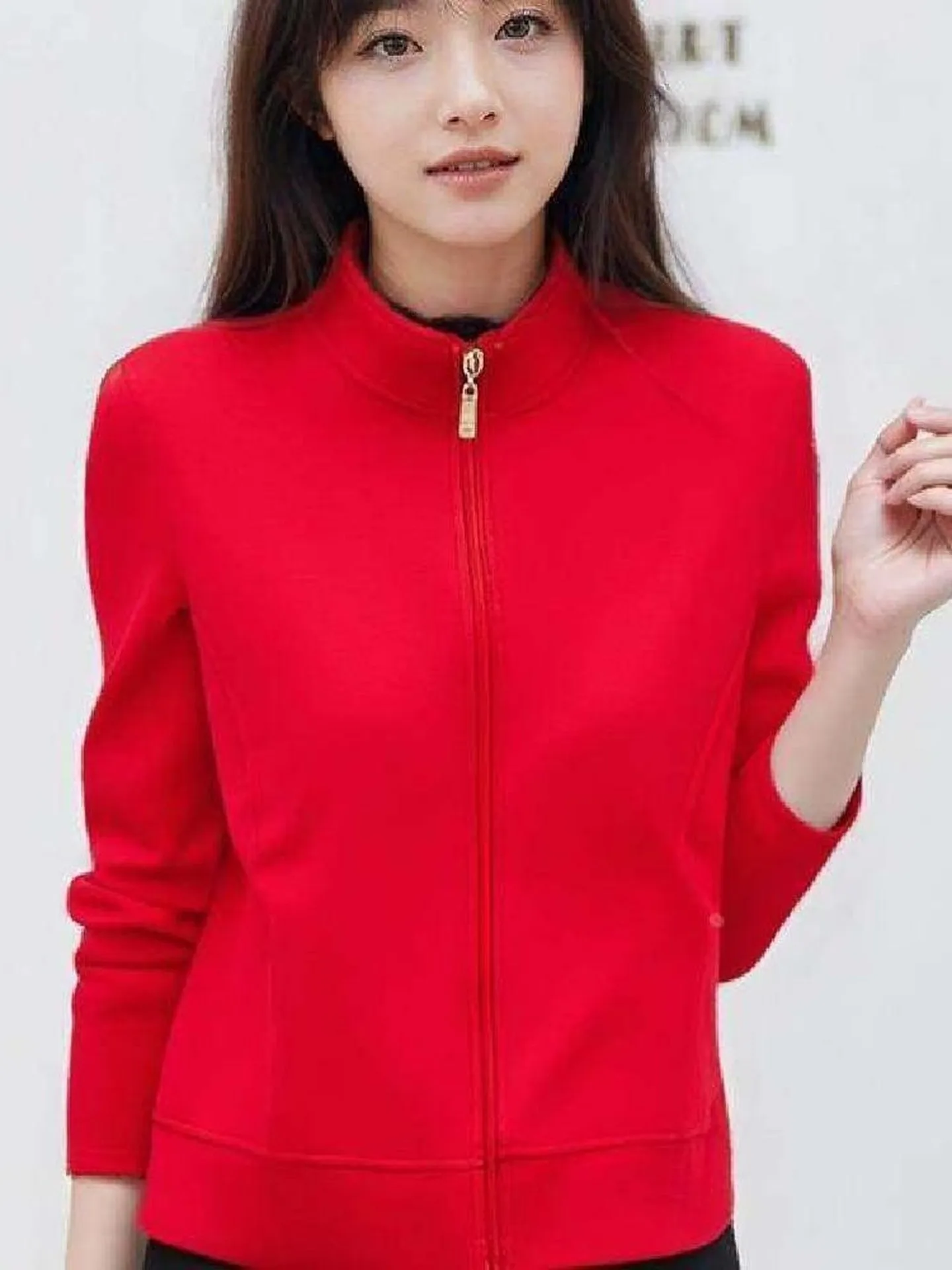 

Autumn Winter Thiened Fce Comfortable Warm Slimming Fitn Stand Collar Casual Open Cardigan Women's Outerwear Loose