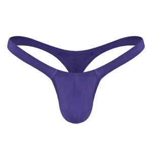 Sexy Feste Farbe Zange der einfachen Tailentasche mit niedriger Taille T-Back Bluge Bag Slips G-String-Bikini-Innenflasche Mann Tanga für den Menschen 8 Hauptverkäufe - №3