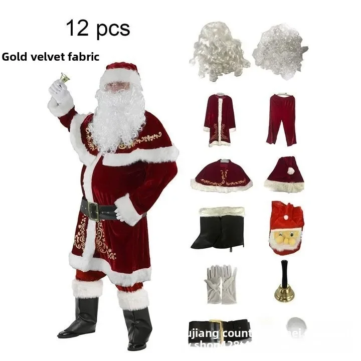 Premium Santa Claus Costume Set Christmas Costumes  Santa Suit Christmas Clothing Cosplay Costume Santa Claus Grinch  Christmas