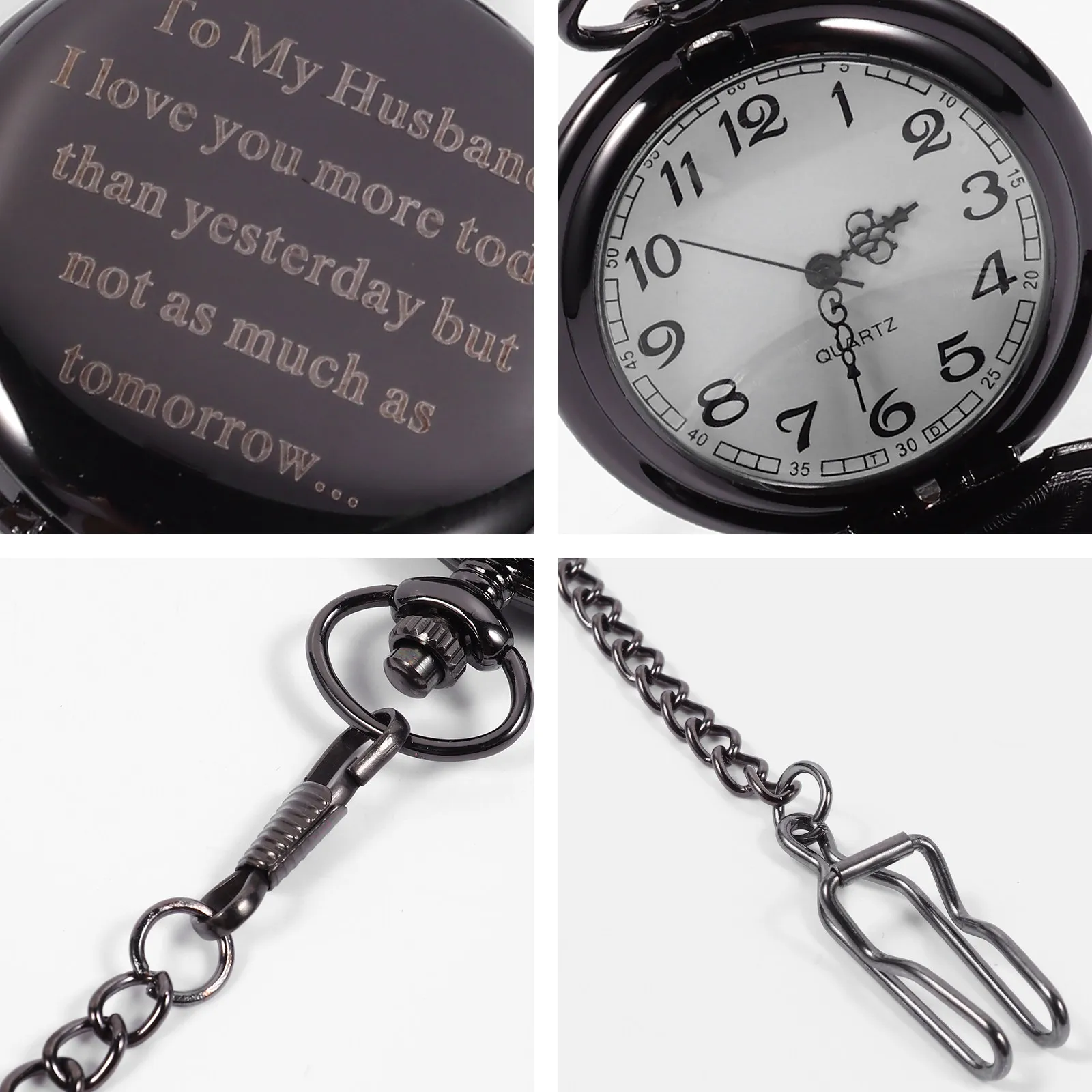 Vintage Watch Alloy Mechanical Quartz Movement Retro Style Pendant Chain Elegant Gift Timepiece