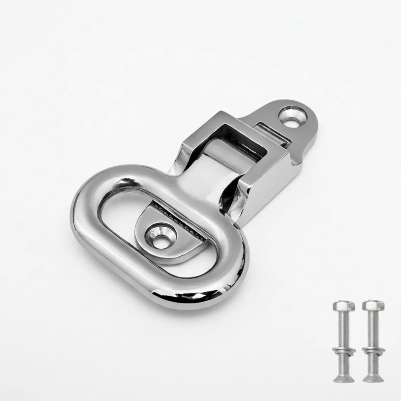 Folding Boat Foot Pedal 316 Stainless Steel Hinged Step for Pontoon Dock Yacht Mounting Plate