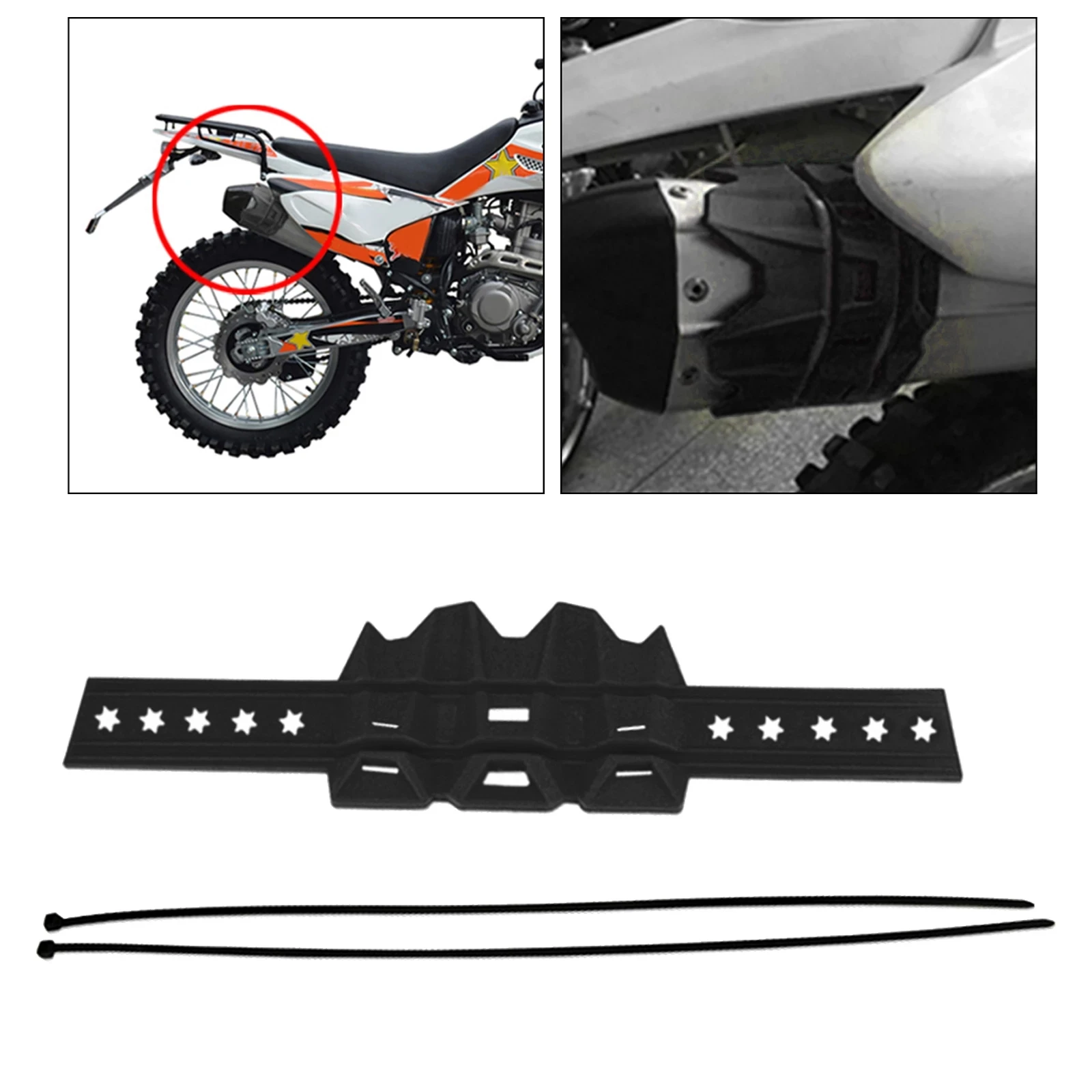 Universal Exhaust Cover Escape Muffler Silencer Protector Guard Dirt Heat-resistant for Bike Parts Enduro Motocross