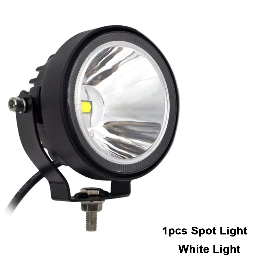NLpearl 2 stks 12 V 24 V Led Verlichting Offroad 4 Inch Ronde Spots Mistlamp Voor Auto ATV Crossmotor pick-up Boot Motorfiets