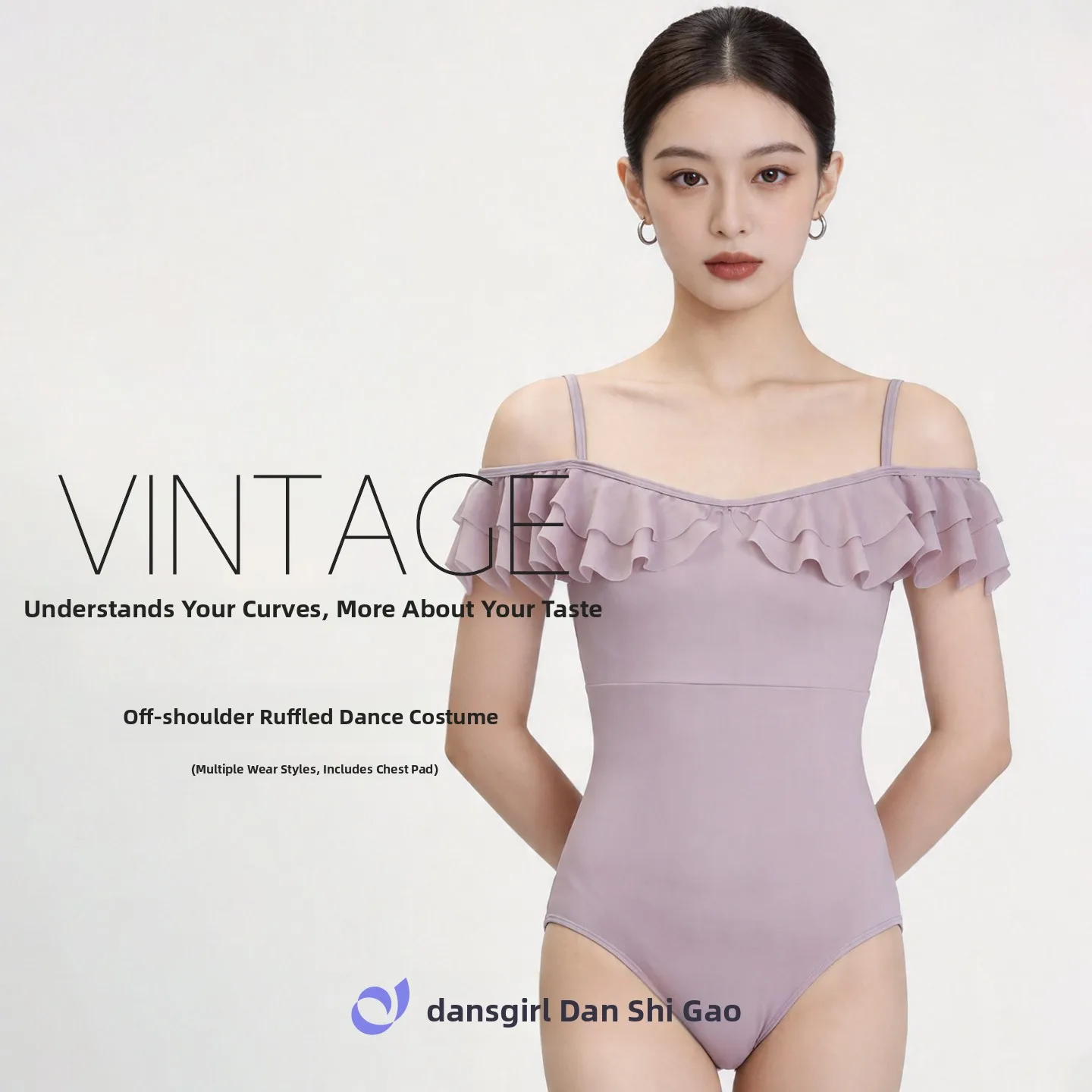バレエダンス練習用スーツ-半袖ストラップダンス衣装-女性用-大人用-ツーウェイウェア-フィットボディダンスウェア-by-dan's-girl