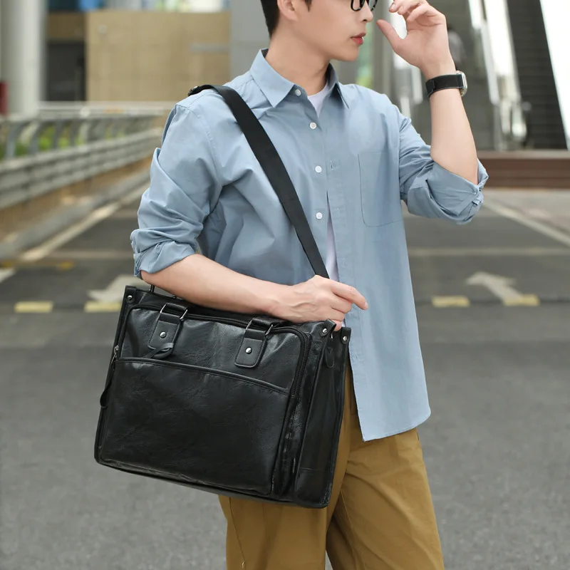 กระเป๋าถือความจุขนาดใหญ่สำหรับผู้ชาย, กระเป๋าเดินทางสำหรับเดินทางระยะสั้นสำหรับคอมพิวเตอร์, กระเป๋าถือสำหรับออกกำลังกาย, กระเป๋าใบใหญ่