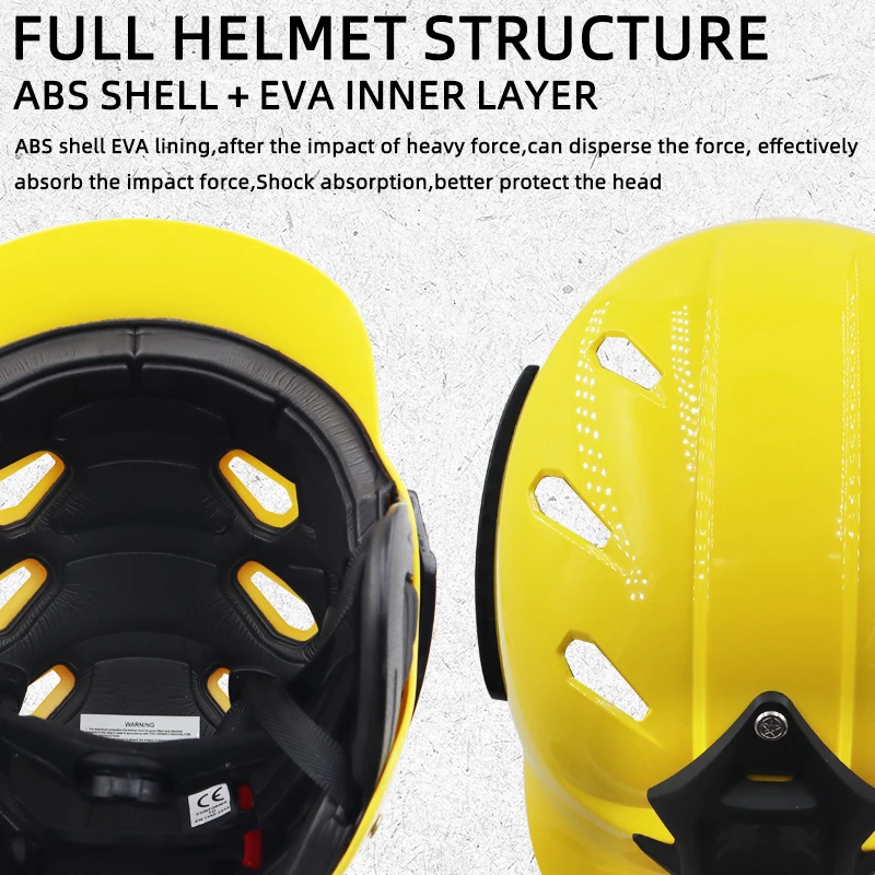 Outdoor Water Rescue Helmet Shockproof Buffer Ventilation Breathable Adjustable Head Circumference Multifunctional Fixed Base