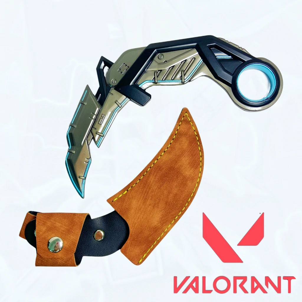 

6,3-дюймовый металлический меч-катана Valorant Claw, японская сабля-катана, оригинальная самурайская сабля, нож-ниндзя, аксессуары для косплея, реквизит, игрушка