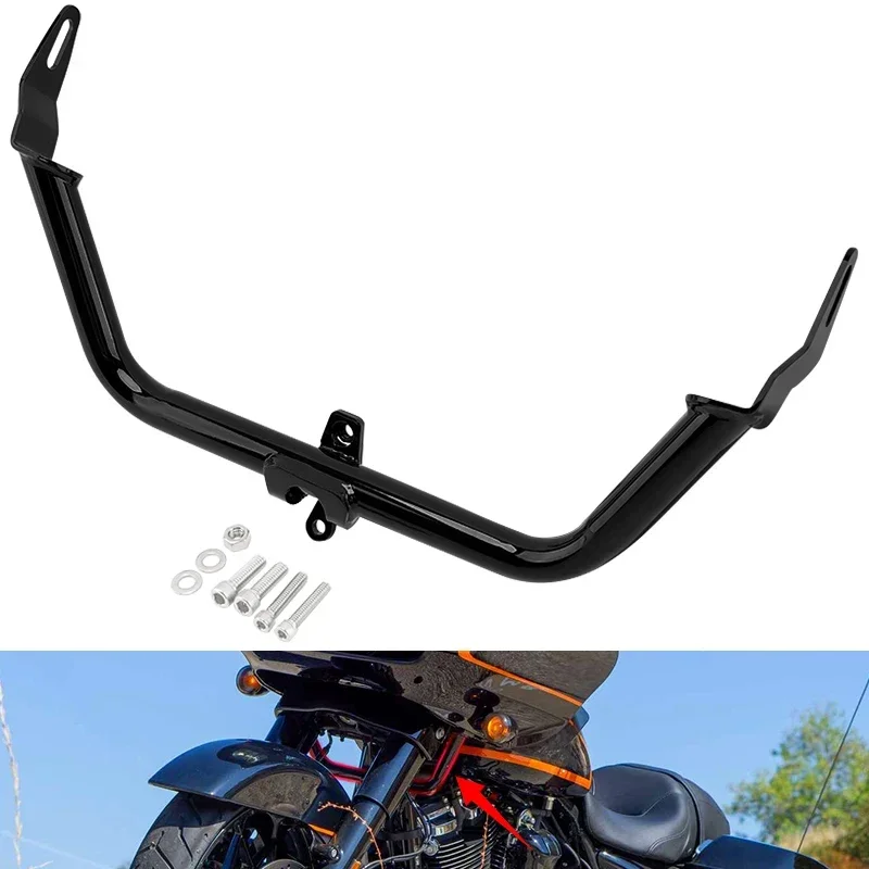 

Motorcycle Accessories Fairing Support Bracket Chopped Engine Guard For Harley Touring Road Glide FLTRX Special FLTRXS 2015-Up